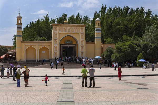 Kashgar Xinjiang China Agosto 2012 Mesquita Kah Cidade Kashgar Xinjiang — Fotografia de Stock