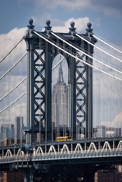 Νέα Υόρκη Ηπα Ιουνίου 2010 Λεπτομέρεια Της Γέφυρας Του Μανχάταν — Φωτογραφία Αρχείου