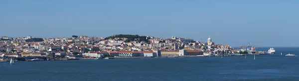 Vista Panorâmica Panorâmica Panorâmica Cidade Lisboa Rio Tejo Portugal — Fotografia de Stock