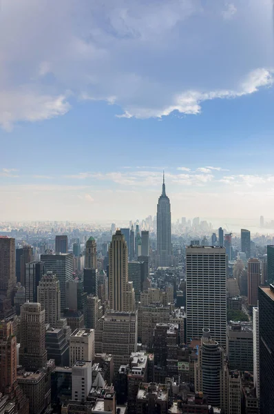 Νέα Υόρκη Ηπα Ιουνίου 2010 Θέα Στον Ορίζοντα Του Μανχάταν — Φωτογραφία Αρχείου