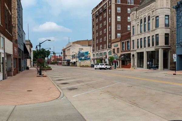 Elkhart Indiana Usa Agosto 2014 Veduta Del Centro Della Città — Foto Stock