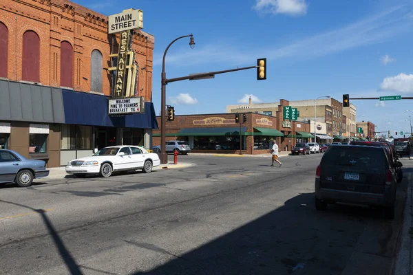 Fargo Dakota Del Nord Agosto 2014 Scena Strada Nella Città — Foto Stock