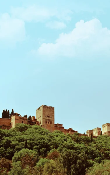 蓝天背景下的古城观 — 图库照片