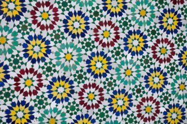 Küçük ayrıntılarla parlak mozaik arka plan