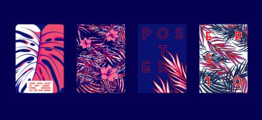 Poster düz geometrik desenli. Serin renkli arka planlar. Afiş, posterlerini açmaları, posterler, el ilanları için uygulanabilir. Vektör çizim