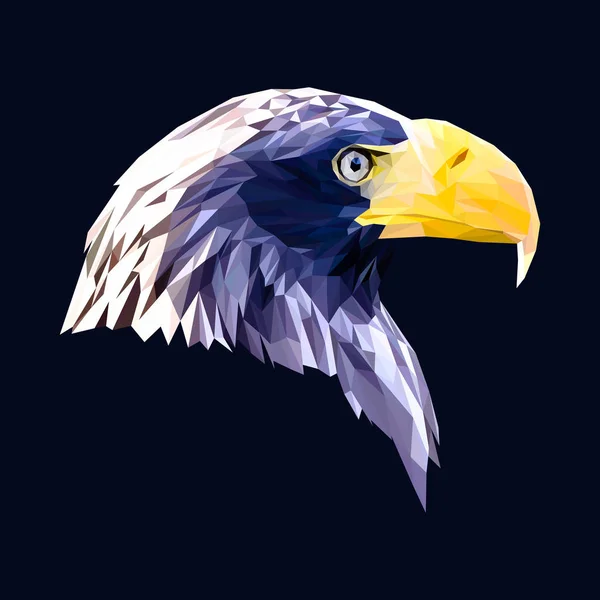 Eagle nízké poly design. — Stock fotografie