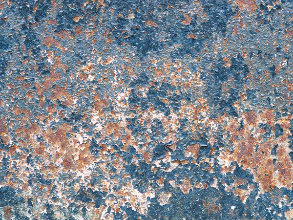 Métal d'acier peint ancien avec texture rouille — Photo