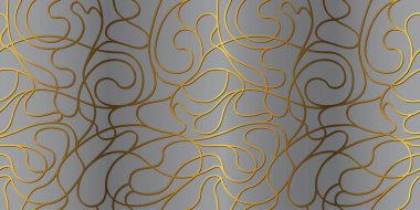 Gri zemin üzerine altın desen