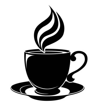 vektör fincan sıcak bir içecek ile çizim