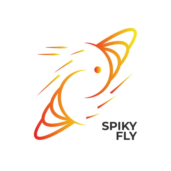 Abstract fly logo — Stock Vector