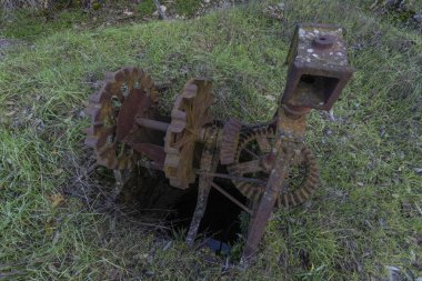 Su çekmek için eski makine