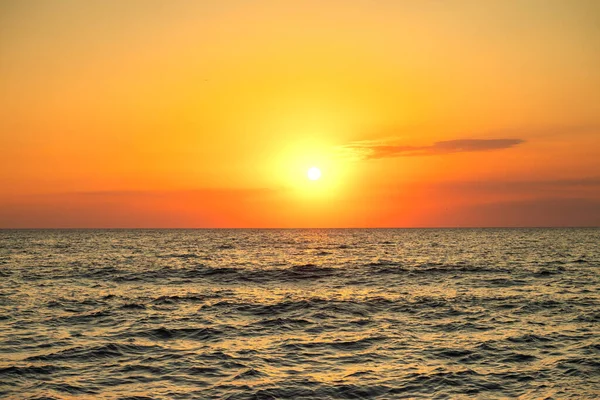 Orange sunrise over the sea