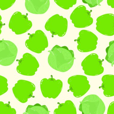 Canlı ve taze yeşil dolma biberler büyüleyici ve pürüzsüz bir şekilde tekrarlanır. Çeşitli tasarım uygulamaları için mükemmeldir..