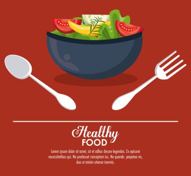 Lezzetli salata sağlıklı gıda