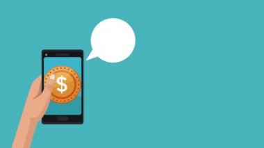 Banka app Hd animasyon kullanarak ele