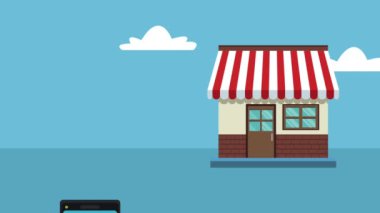 Smartphone--dan Hd animasyon alışveriş online