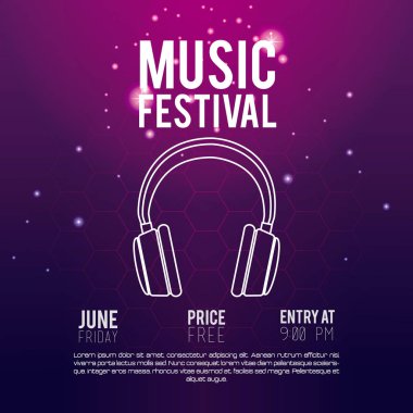 Festival müzik el ilanı