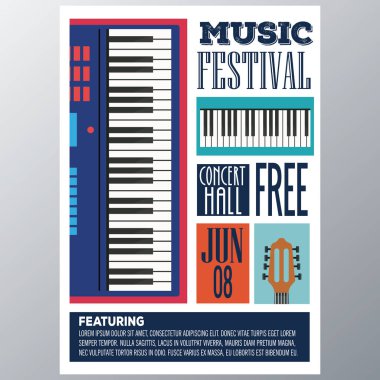 Festival müzik el ilanı