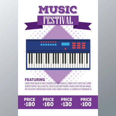 Festival müzik el ilanı