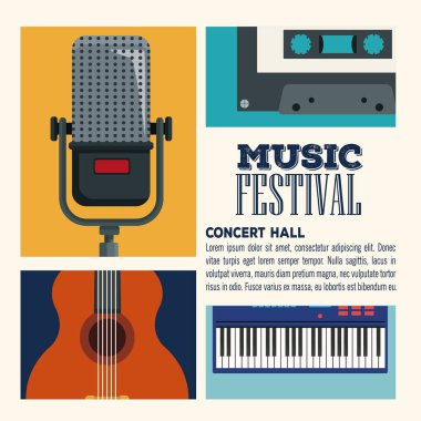 Festival müzik el ilanı