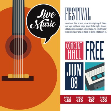 Festival müzik el ilanı