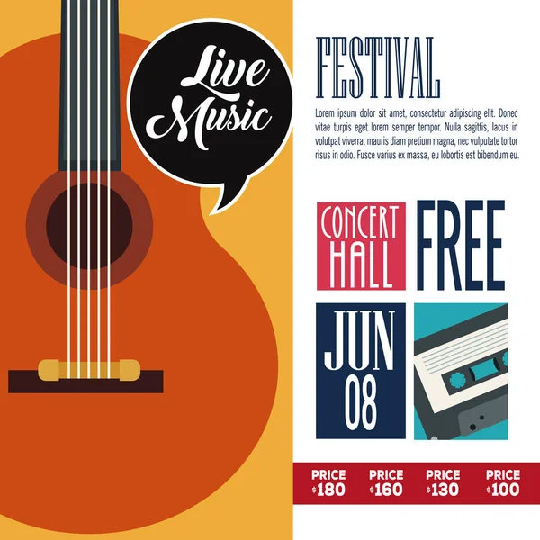 Festival müzik el ilanı