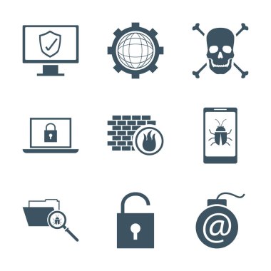 Güvenlik sistemi simgeler kümesi