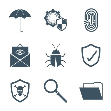 Güvenlik sistemi simgeler kümesi