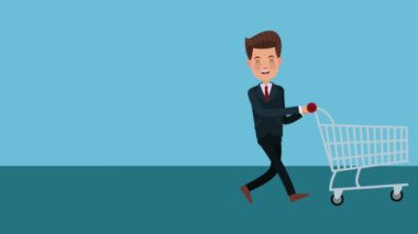 İşadamı giftbox Hd animasyon ile