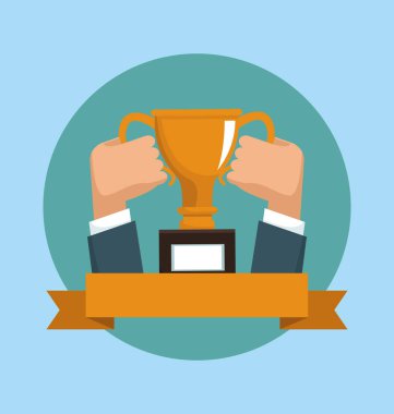 Trophy Kupası holding eller
