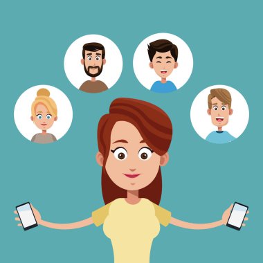 smarthphone kadınla