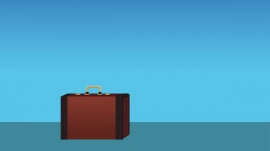 HD animasyon seyahat için zaman