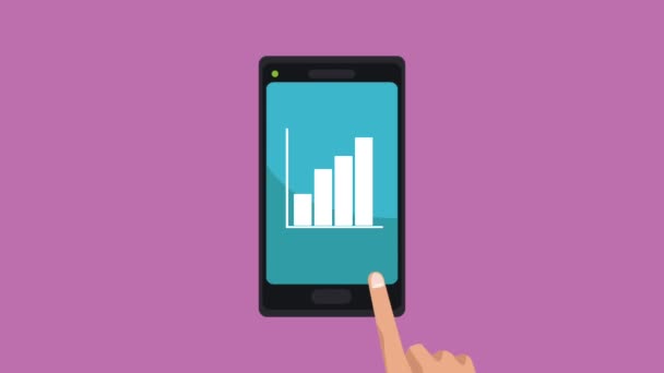 Animação HD para negócios e smartphones — Vídeo de Stock