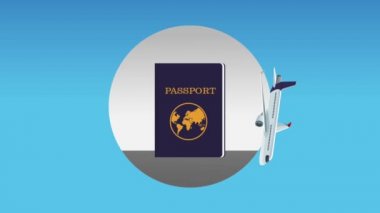 Uçuş ve seyahat Hd animasyon