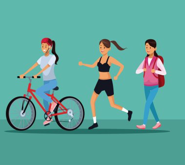 Genç fitness kadınlar