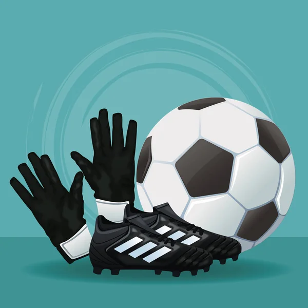 Football jeu de sport — Image vectorielle
