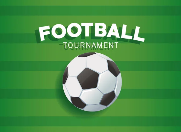 Banner do torneio de futebol —  Vetores de Stock