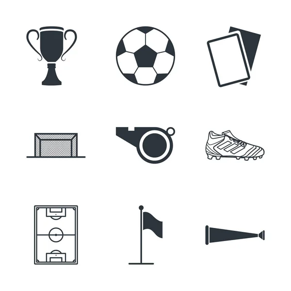 Fotbalová sada ikon — Stockový vektor