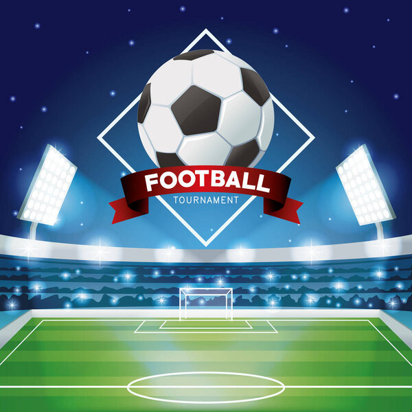 Football tournament graphic