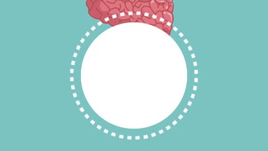 İnsanlar beyin yuvarlak çerçeve Hd animasyon