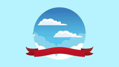 Uçuş ve seyahat Hd animasyon