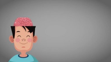 Sevimli akıllı çocuk Hd animasyon