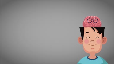 Sevimli akıllı çocuk Hd animasyon