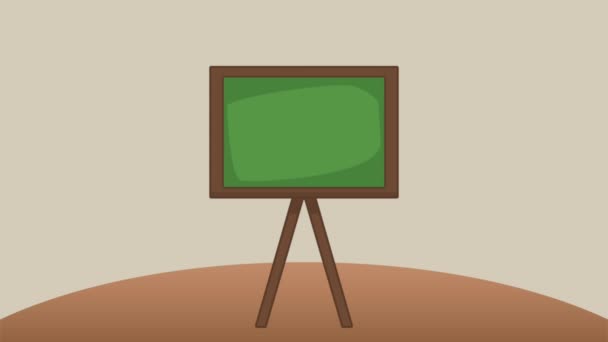 Работа и образование HD анимация — стоковое видео