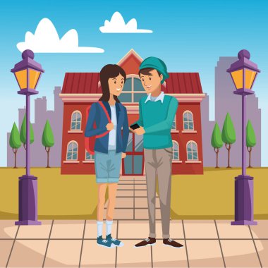 Yüksek okul dışında genç öğrenciler