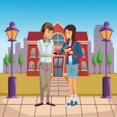 Yüksek okul dışında genç öğrenciler