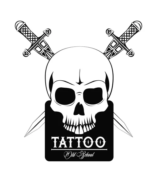 Diseño de estudio de tatuaje — Vector de stock