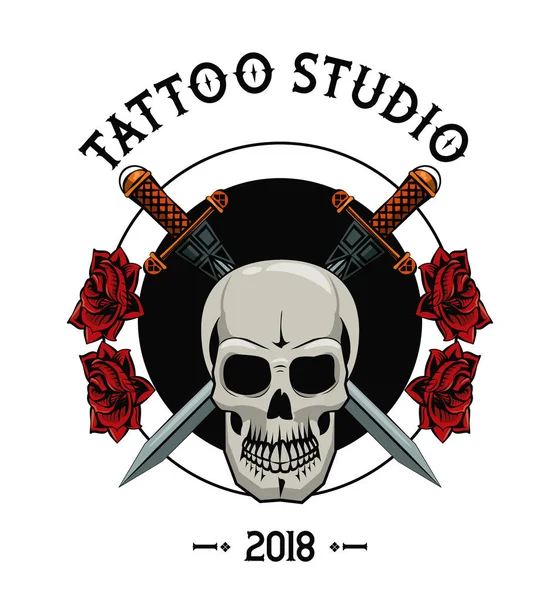 Studio tatuażu — Wektor stockowy