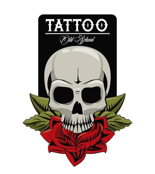 Diseño de estudio de tatuaje — Vector de stock