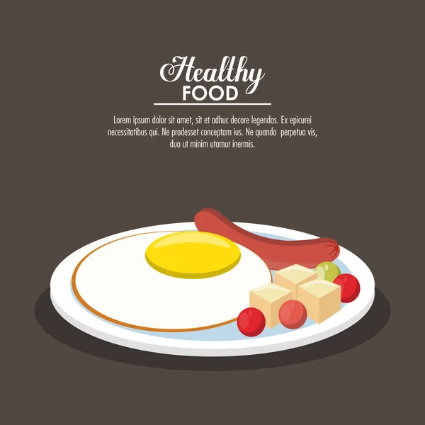 Information sur les aliments sains — Image vectorielle